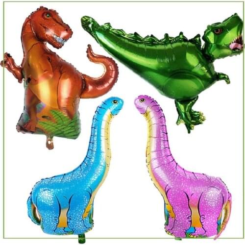 1pcs Mini Dinosaur Foil Balloon Boys Animal Balloon Childrens Dinosaur Birthday Party Jurassic World Decorations Globos Toy
