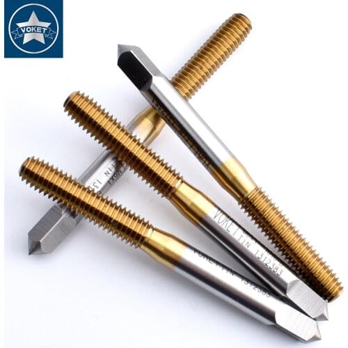 10PCS HSSE With Tin Forming Tap M1 M1.1 M1.2 M1.4 M1.5 M1.6 M1.7 M1.8 M2 M2.2 M2.3 M3 M4 M5 M6 M8 M10 Machine Screw Thread Taps