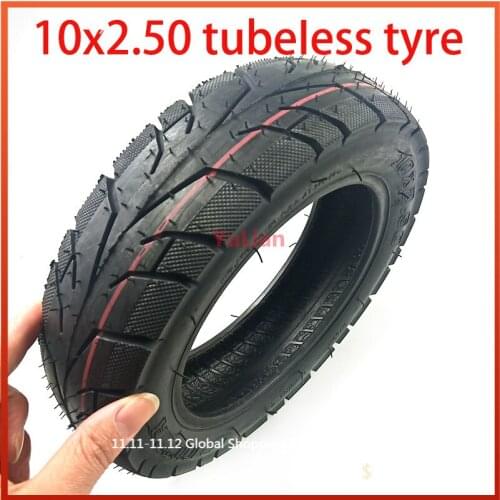 10x2.50 Wheel Tire Electric Scooter Balancing Hoverboard Tubeless Tire 10 Inch 10*2.5 Durable Vacuum Tyre