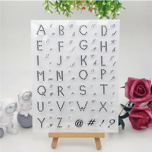 14*18CM Love letters Transparent Seal Clear Stamps Silicone Seal Roller Stamps DIY Scrapbook Album / Card Production Easter