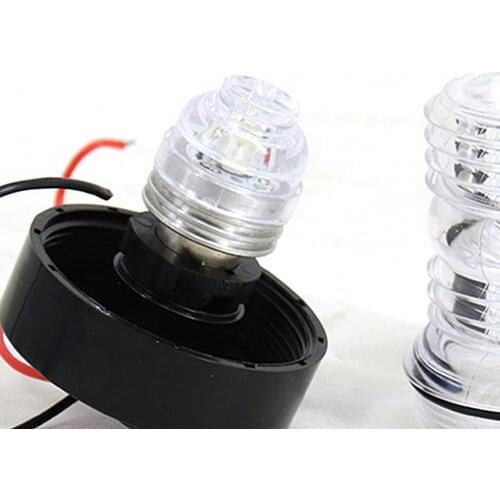 2pcs Marine Boat All Around White LED Navigation Light 12/24 VDC 360 Degree