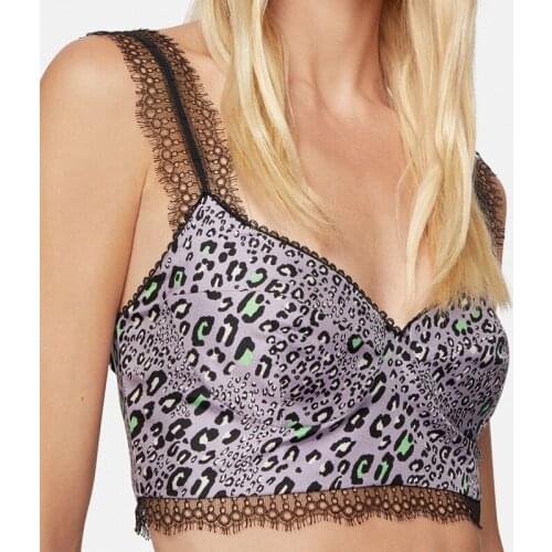 2021 womens fashion clothing Lace stitching printing vest positioning printing SM 0419