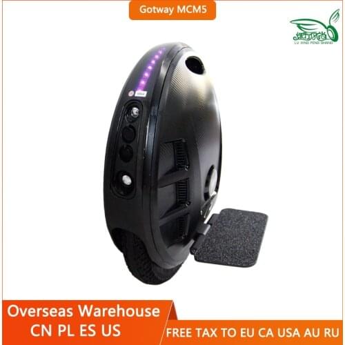 2021 Newest Gotway Mcm5 Electric Unicycle One Wheel Scooter Motor 1500W Battery 84V 800wh LIFE 60-80KM Max Speed 40km/h+ 14inch