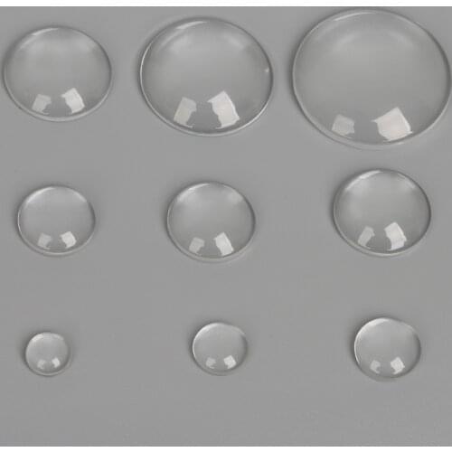 50pcs/lot 8/10/12/14/16/18/20/25/30mm Round Flat Clear Glass Cabochon For Jewelry Making DIY Photo Pendants Tray Settings