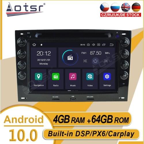 64GB For Renault Megane 2003 2004 2005-2009 Car Stereo Multimedia Player Android GPS Navi Auto Audio Radio Carplay PX6 Head Unit