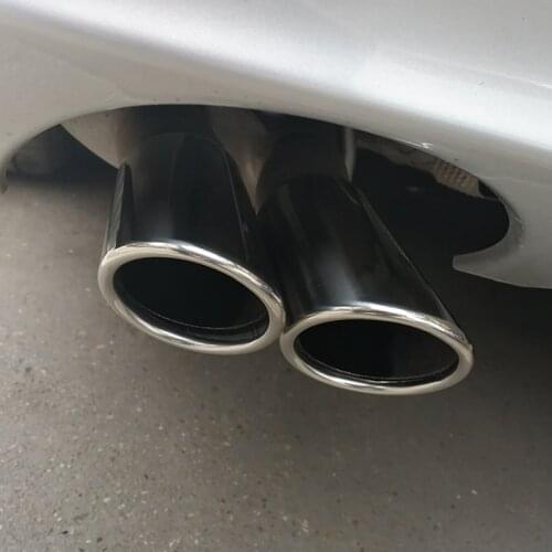 For Benz W204 C63 C180 C200 C220 C230 C250 C280 C300 C350 W204 Tail Exhaust Muffler Tip End Pipes Silencer Tail Pipe 2Pcs