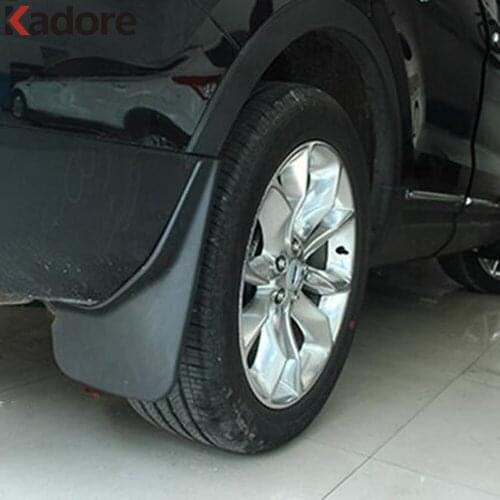 For Ford Explorer Sport 2016 2017 TPR+PP Mudguards Dirt Protector Splash Guards Mudflaps Mud Fender Car Accessories
