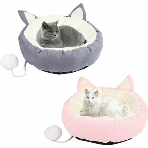 Pet Bed House Soft Nest Cosy Round Warm for Dog Puppy Cat Kitten Indoor Sleeping HFing