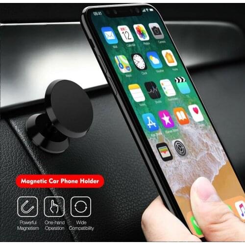 Magnetic Phone Holder Car 360 Degree GPS Universal Mobile Phone Magnet Mount Air Vent Car Holder For iPhone X 11 7 8 Samsung