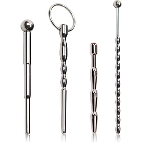 Metal Urethral Catheter Penis Dilator Horse Eye Stimulation Adult Sex Toys For Men Gay Sounding Penis Plug Urethra Catheter