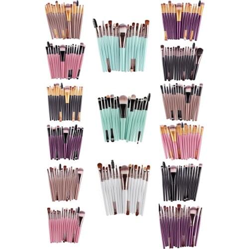 New design Makeup Brush Set & kits Superior Professional Soft Eyeshadow Eyeliner Lip Cosmetic Facial Make up set 15pcs/sets