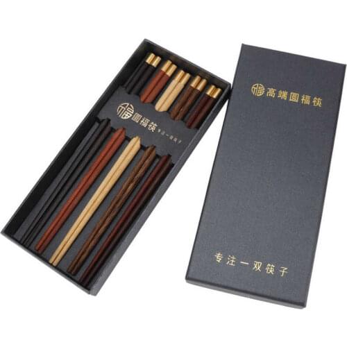 Natural Chopsticks Japanese Natural Chopsticks Set Wooded Chopsticks Reusable Tableware Sushi Chopsticks