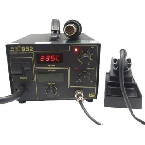 220V Gordak 952 Desoldering Station Hot Air Gun Heat Gun SMD Rework Station