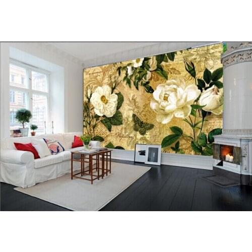 The custom 3D murals, the European style retro nostalgia papel de parede,living room sofa TV wall bedroom wall paper