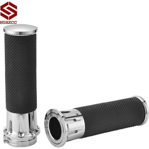 Motorcycle Handlebar 1" inch 25mm Cross Grip Hand Grips for Harley Sportster Cruiser Bobber Chopper Custom