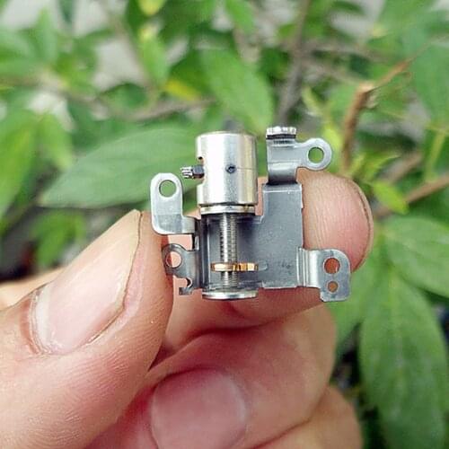 6.5MM Stepper Motor Micro Stepping Motor With Slider 2 Phase 4 Wire Stepper Motor 3V-5V Screw Precision Metal Slide Table DIY