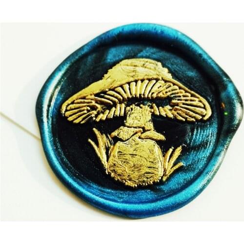 Mushroom Wax Seal Stamp for seal stamps Retro Wood Stamp Sealing Wax Seal Stamp Wedding Decorative sealing Stamp wax seal