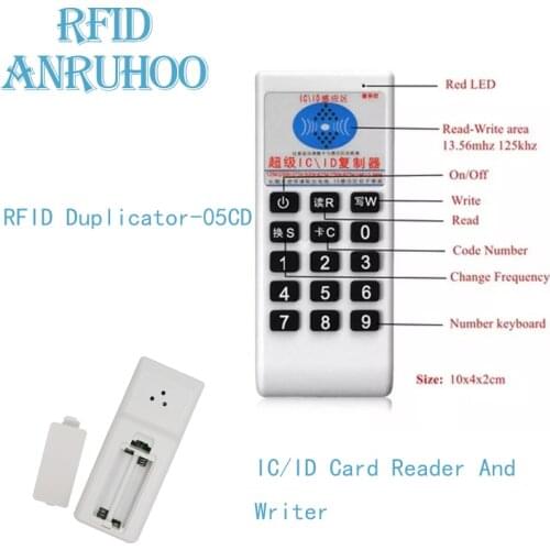 New Smart Chip RFID Card Reader 13.56Mhz NFC Tag IC Card Writer 125/250/375/500Khz Copier ID Key T5577 Badge Clone Duplicator