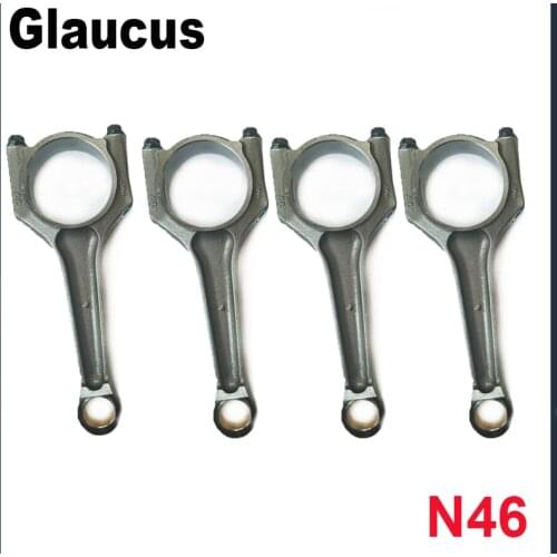 4pcs N46 connecting rod conrod for BMW E81 E82 E87 E88 120i E90 E91 E92 E93 320i E60 520i E84 X1 sDrive18i xDrive18i E83 X3 2.0i