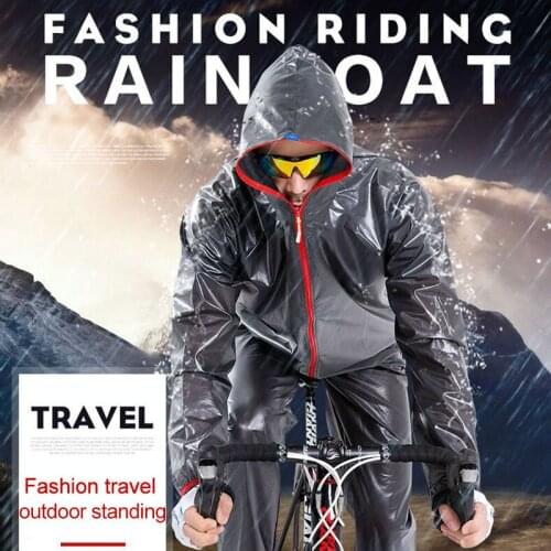 Sports Riding Split Raincoat Rain Pants Suit Outdoor Waterproof Riding Suit Sun Poncho Bicycle Fashion Raincoat