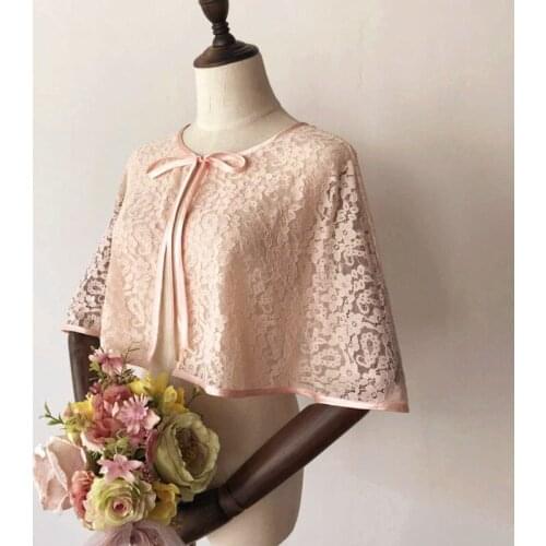 2020 Wedding Lace Bolero Women Evening Cape Bolero Dentelle Mariage Bride Wedding Party Jackets Wrap