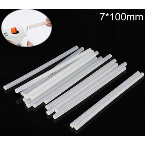 Hot Melt Glue Sticks 5pcs/10pcs/20pcs/25pc 7mm x100mm For Electric Glue Gun Craft Album Repair Tools For Alloy Accessories