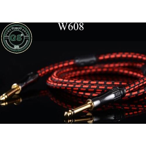 GUSUO 1/4" 6.35mm TS TRS Male To Male Plug Microphone Audio Stereo Amplifier Guitar Speaker Extension M/M Cable