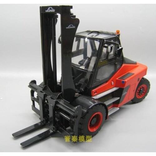 1/25 Scale Linde HT1000S Fork Lift Truck Engineering Construction Car Diecast Alloy Model Toys Collections F Children Kids