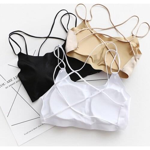 Womens Seamless Bras Latex Underwear Bra Push Up Bralette Wire Free Strap Brassiere Comfort Cooling Gathers