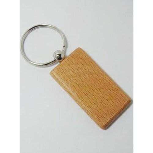 1200pcs Blank Wooden Engrave Key Chain Circle Square Rectangle Heart Shape Carving key tag-Fedex & DHL Free Shipping