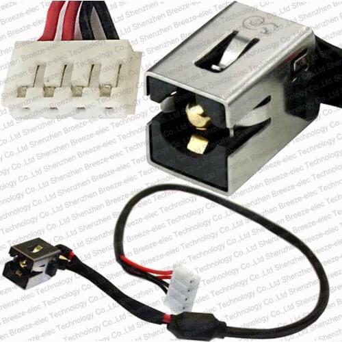 3 pieces/lot New DC Power Jack Connector charging Socket with cable for Lenovo G470 G475 Y470 Y471 G570 G575 G580 DC30100SC00