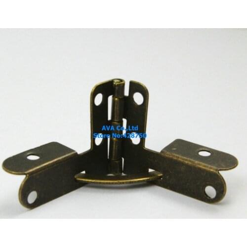 30 Antique Brass Jewelry Box Hinge Small Hinge 28x22mm with Screws