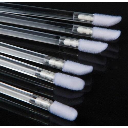 50pcs Lip Lot Wand Disposable Cosmetic Tool Small Gloss Applicator Beauty Lip Brush Makeup Brush Makeup Set