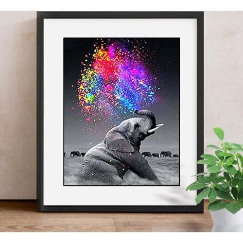 Diamond Painting Full Square Elephant Diamond Mosaic Animal Diamond Embroidery Picture Of Rhinestone Christmas Decor Home