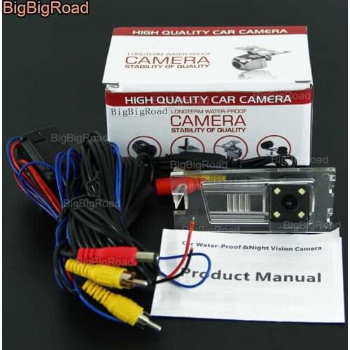 BigBigRoad Car Rear View Reverse backup Camera with power relay / filter For Jeep Grand Cherokee Compass Liberty parking camera