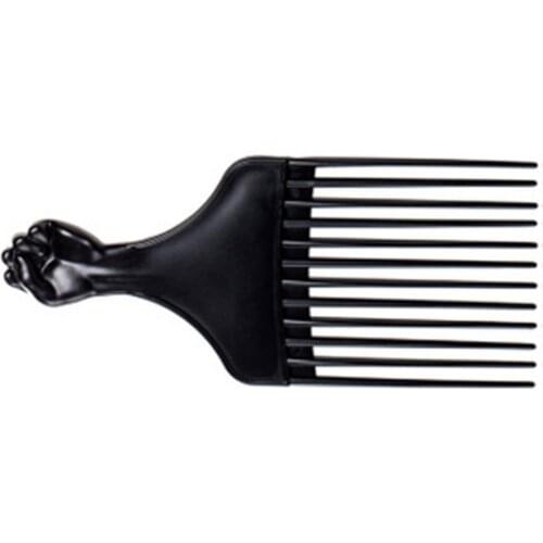 Black Pocket Plastic Comb Natural Super Narrow Tooth Combs No Static Lice Beard Comb Hair Styling