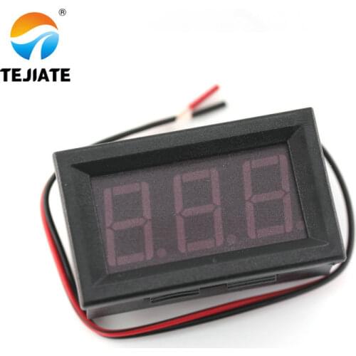 AC 70-500V 0.56" LED Digital Voltmeter Voltage Meter Volt Instrument Tool 2 Wires Green Display 110V 220V DIY 0.56 Inch
