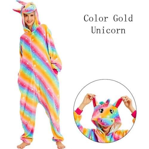 Girls Boys Winter Unicorn Totoro Cartoon Anime Animal Onesies Kids Hooded Pajamas Sleepwear Flannel Jumpsuit Children Pajamas