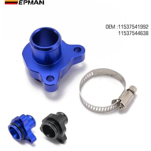 EPMAN Aluminium Coolant Fitting Water Hose Adapter Replacement for BMW N54 335i 11537541992 11537544638 EPWT992BMW