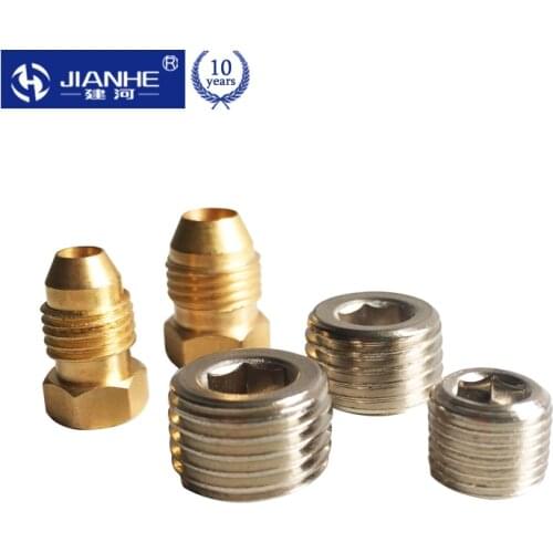 GH Hex head cap plug/ Oil separator plug R1/8 M8*1 M10*1 Oil lube oil is blocked Tubing joint/ brass Nylon tube Plug Fittings