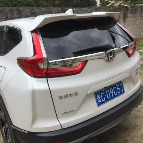 Use For Honda Crv 2017-2018 Spoiler ABS Plastic Forging Carbon Fiber Look Rear Trunk Wing Car Body Kit Accessories