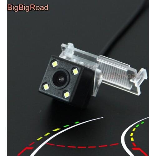 BigBigRoad Car Intelligent Dynamic Trajectory Tracks Rear View Backup Camera For Citroen C4 / C5 2010 2011 2012 Parking Camera