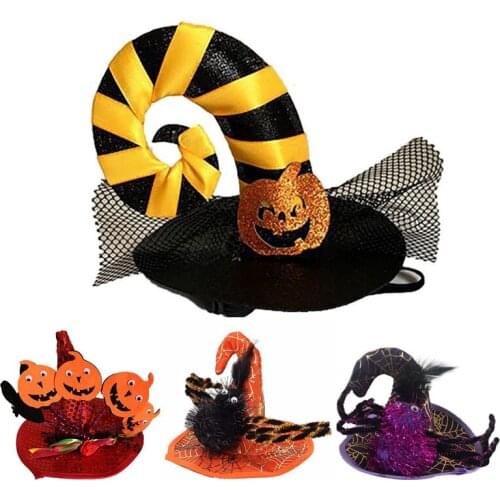 Halloween Costume Cat Dog Funny Hat Clothes Cat Spider Pumpkin Hat Cap Small Dog Cat Halloween Decoration Patry Dress Costume