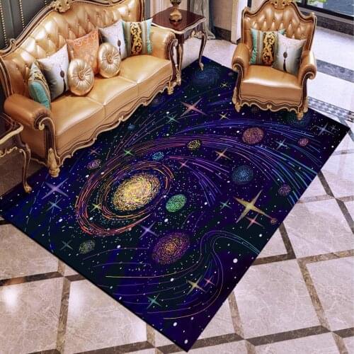 Planet Space Rug Cartoon Universe Floor Mat 3D Print Home Rectangle Custom Carpet Outdoor Door Floor Carpet Dropshipping