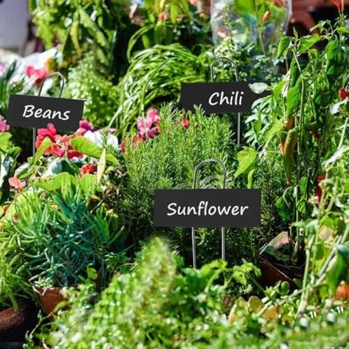 10Pcs Metal Plant Labels Weatherproof Garden Markers Reusable Nursery Tags for Vegetables Herb Flower Greenhouse