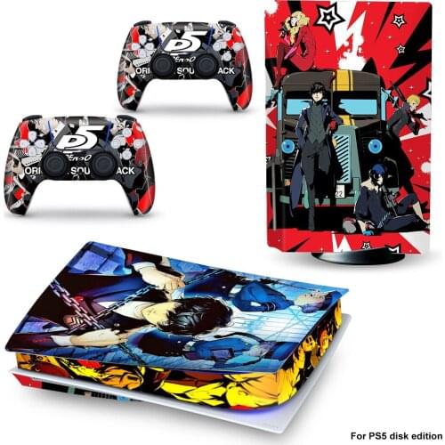 War Style PS5 Disc Edition Skin Sticker for Playstation 5 Console & 2 Controllers Decal Vinyl Protective Skins Style 1
