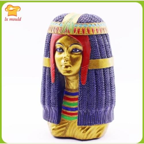 New Egyptian Silicone Mold Resin,Plaster, SOAP, Candle, Egyptian Goddess Mould Mrs. Nakhtemin