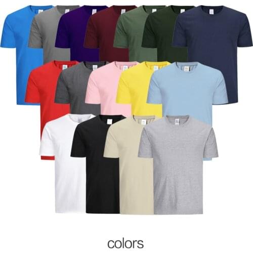 New Solid Color T Shirt Men&Women‘s Black And White 100% Cotton T-shirts Summer Skateboard Tee Boy Skate T-shirt Lake blue Tops