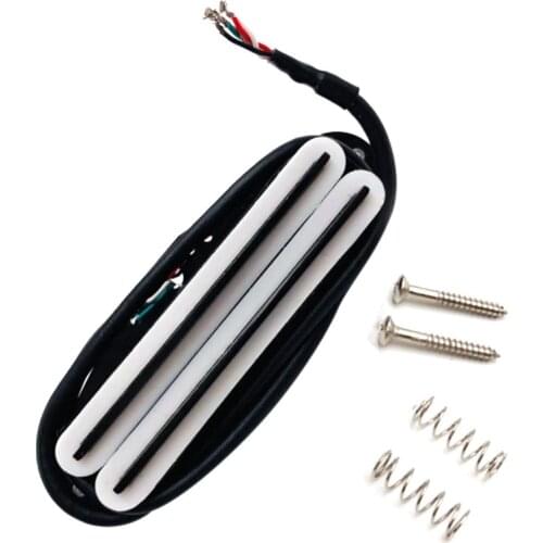 Hot Rail Pickups Double Track 11K Alnico5 Guitar Pickup Fit Fender Strat Squier Tele Electric Guitar, White