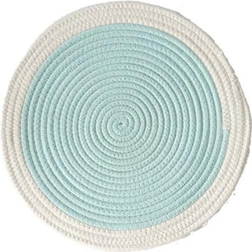 Multicolor Round Coasters Cotton Home Insulation Mat Pad Table Cloth Waterproof Kitchen Accessories Decoration Home Placemat